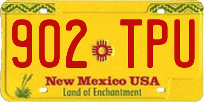 NM license plate 902TPU