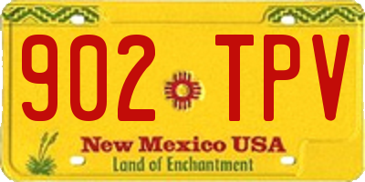 NM license plate 902TPV