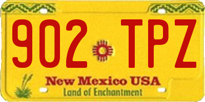 NM license plate 902TPZ