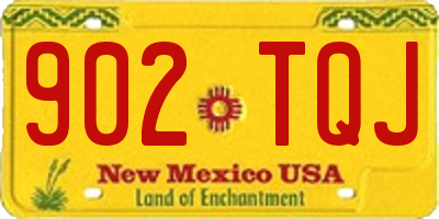 NM license plate 902TQJ