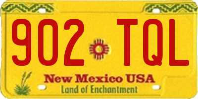 NM license plate 902TQL