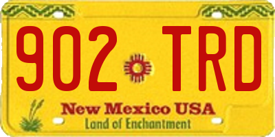 NM license plate 902TRD