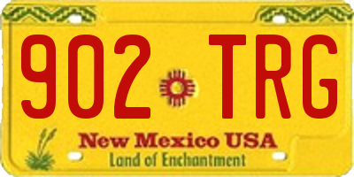 NM license plate 902TRG