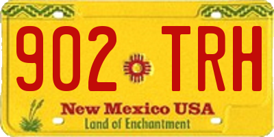 NM license plate 902TRH