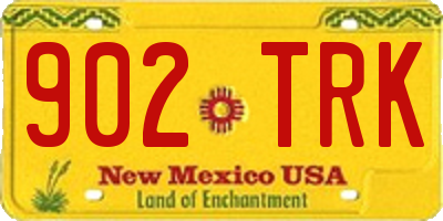 NM license plate 902TRK