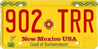 NM license plate 902TRR