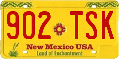 NM license plate 902TSK