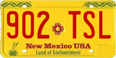 NM license plate 902TSL
