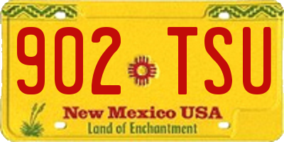 NM license plate 902TSU