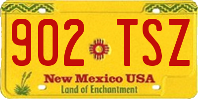 NM license plate 902TSZ