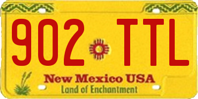 NM license plate 902TTL