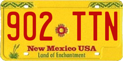 NM license plate 902TTN