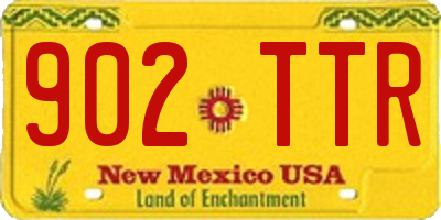 NM license plate 902TTR
