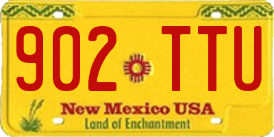 NM license plate 902TTU