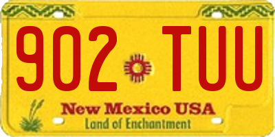 NM license plate 902TUU