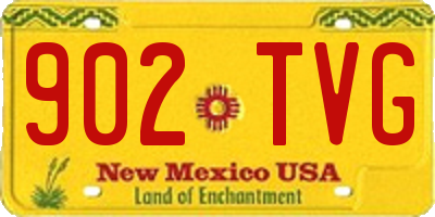 NM license plate 902TVG