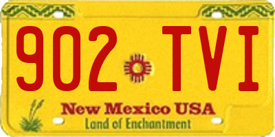 NM license plate 902TVI