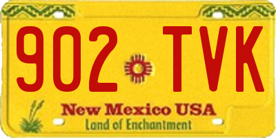 NM license plate 902TVK