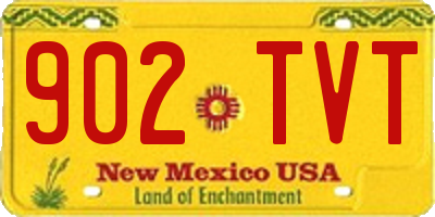NM license plate 902TVT