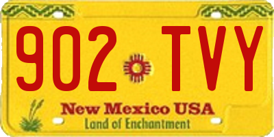 NM license plate 902TVY