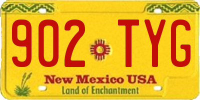 NM license plate 902TYG
