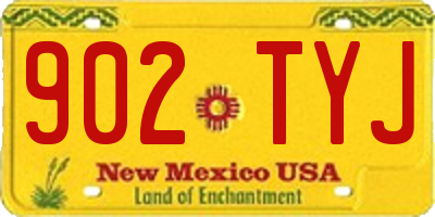 NM license plate 902TYJ