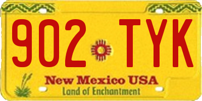 NM license plate 902TYK