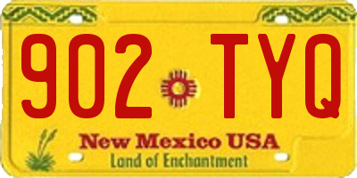 NM license plate 902TYQ