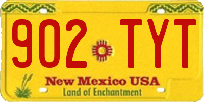 NM license plate 902TYT