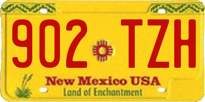 NM license plate 902TZH