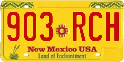 NM license plate 903RCH