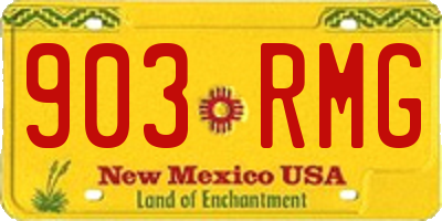 NM license plate 903RMG