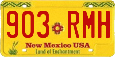 NM license plate 903RMH