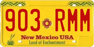 NM license plate 903RMM