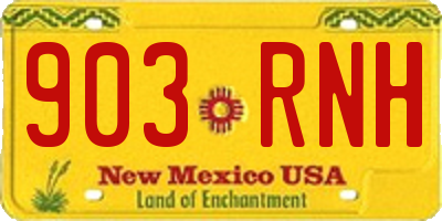 NM license plate 903RNH
