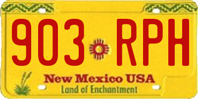 NM license plate 903RPH