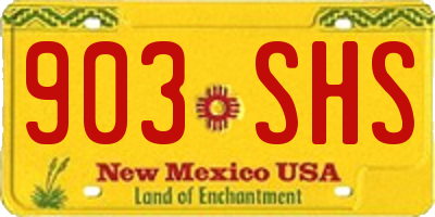 NM license plate 903SHS
