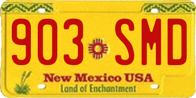 NM license plate 903SMD