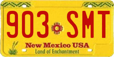 NM license plate 903SMT