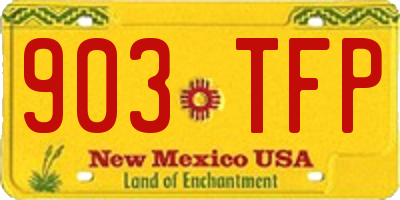 NM license plate 903TFP