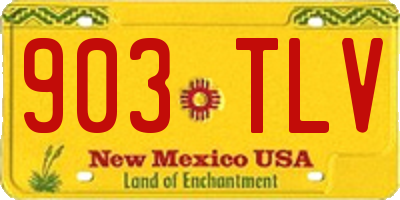 NM license plate 903TLV