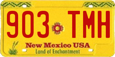 NM license plate 903TMH