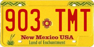 NM license plate 903TMT