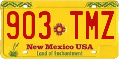 NM license plate 903TMZ