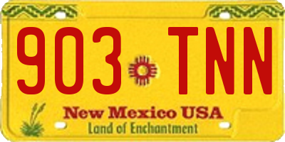 NM license plate 903TNN