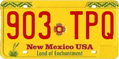NM license plate 903TPQ