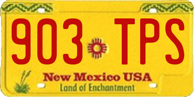 NM license plate 903TPS