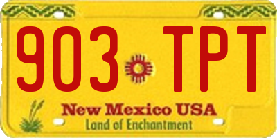 NM license plate 903TPT