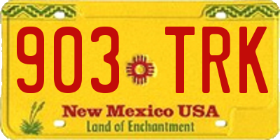 NM license plate 903TRK