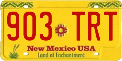 NM license plate 903TRT